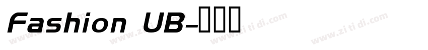 Fashion UB字体转换